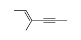 3-methyl-hex-2-en-4-yne Structure