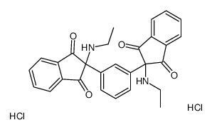 2-(ethylamino)-2-[3-[2-(ethylamino)-1,3-dioxoinden-2-yl]phenyl]indene-1,3-dione,dihydrochloride Structure