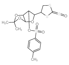 b-L-Idofuranose,1,2-O-(1-methylethylidene)-5,6-S-(sulfinylmethylene)-5,6-dithio-,4-methylbenzenesulfonate (9CI) Structure