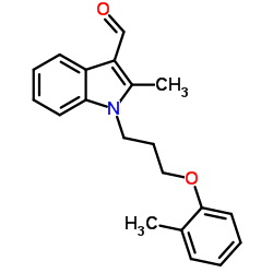 2-Methyl-1-[3-(2-methylphenoxy)propyl]-1H-indole-3-carbaldehyde Structure