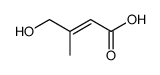 (E)-4-hydroxy-3-methylbut-2-enoic acid Structure