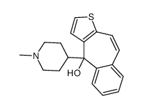 4-(1-methyl-piperidin-4-yl)-4H-benzo[4,5]cyclohepta[1,2-b]thiophen-4-ol Structure