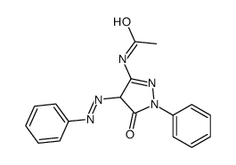 N-(5-oxo-1-phenyl-4-phenyldiazenyl-4H-pyrazol-3-yl)acetamide Structure