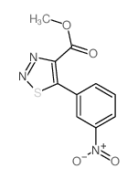 methyl 5-(3-nitrophenyl)thiadiazole-4-carboxylate Structure