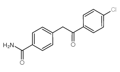 4-[2-(4-氯苯基)-2-氧代乙基]苯甲酰胺结构式
