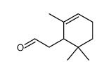 2,6,6-trimethyl-2-cyclohexen-1-acetaldehyde structure