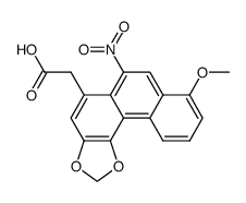 (8-methoxy-6-nitro-phenanthro[3,4-d][1,3]dioxol-5-yl)-acetic acid Structure