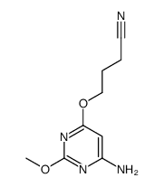 4-(6-amino-2-methoxypyrimidin-4-yl)oxybutanenitrile Structure