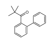 2,2-dimethyl-1-(2-phenylphenyl)propan-1-one结构式