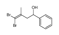 4,4-dibromo-3-methyl-1-phenylbut-3-en-1-ol结构式