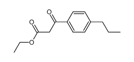 ethyl 3-oxo-3-(4-propylphenyl)propanoate结构式