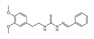 benzaldehyde 4-(3,4-dimethoxy-phenethyl)-thiosemicarbazone结构式