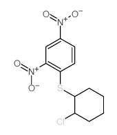 Benzene, 1-((2-chlorocyclohexyl)thio)-2,4-dinitro- (9CI)结构式