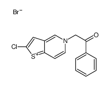 2-(2-chlorothieno[3,2-c]pyridin-5-ium-5-yl)-1-phenylethanone,bromide Structure