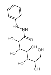 d-glycero-d-gulo-heptonic acid, 2-phenylhydrazide Structure