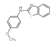 N-(4-methoxyphenyl)benzothiazol-2-amine structure