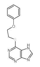 6-(2-phenoxyethylsulfanyl)-5H-purine结构式