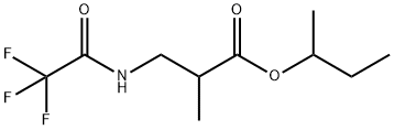 2-Methyl-3-[(trifluoroacetyl)amino]propanoic acid 1-methylpropyl ester结构式