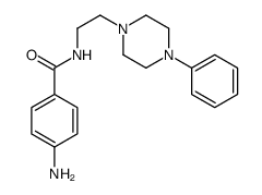 4-amino-N-[2-(4-phenylpiperazin-1-yl)ethyl]benzamide结构式