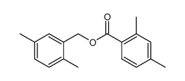 2,4-Dimethylbenzoic acid (2,5-dimethylphenyl)methyl ester结构式