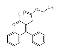 2-benzhydrylidene-4-ethoxy-4-oxo-butanoic acid结构式