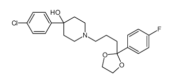 4-(p-Chlorophenyl)-1-[3-[2-(p-fluorophenyl)-1,3-dioxolan-2-yl]propyl]piperidin-4-ol structure