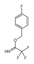 (4-fluorophenyl)methyl 2,2,2-trifluoroethanimidate结构式