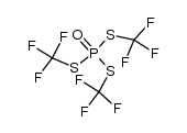 tris(trifluoromethylsulfanyl)phosphine oxide Structure