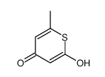 2-hydroxy-6-methylthiopyran-4-one Structure