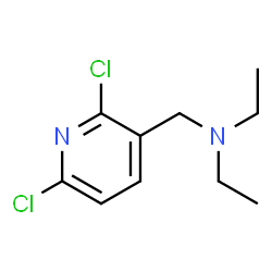 [(2,6-Dichloropyridin-3-yl)methyl]diethylamine structure