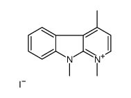 1,4,9-trimethylpyrido[2,3-b]indol-1-ium,iodide Structure