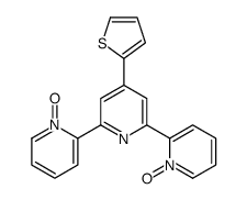 2,6-bis(1-oxidopyridin-1-ium-2-yl)-4-thiophen-2-ylpyridine结构式