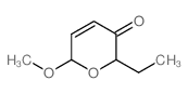 2-乙基-6-甲氧基-2H-吡喃-3(6H)-酮结构式