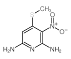 2,6-Pyridinediamine,4-(methylthio)-3-nitro- Structure