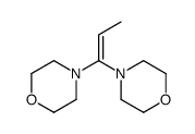 4-(1-morpholin-4-ylprop-1-enyl)morpholine结构式