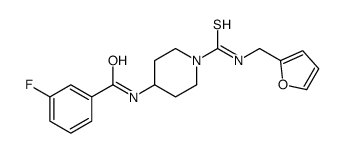 Benzamide, 3-fluoro-N-[1-[[(2-furanylmethyl)amino]thioxomethyl]-4-piperidinyl]- (9CI) picture
