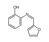 2-(furan-2-ylmethylideneamino)phenol结构式