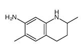 2,6-dimethyl-1,2,3,4-tetrahydroquinolin-7-amine结构式