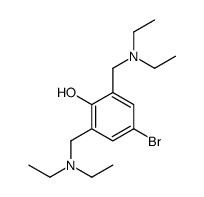 4-bromo-2,6-bis(diethylaminomethyl)phenol Structure