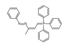 phenyl-[4-(triphenyl-λ5-phosphanylidene)but-2-en-2-yl]diazene Structure