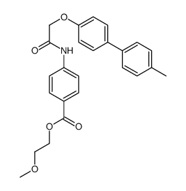 2-methoxyethyl 4-[[2-[4-(4-methylphenyl)phenoxy]acetyl]amino]benzoate Structure