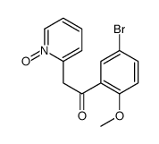 1-(5-bromo-2-methoxyphenyl)-2-(1-oxidopyridin-1-ium-2-yl)ethanone结构式