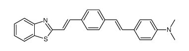 4-[4-(2-benzothiazol-2-yl-vinyl)-styryl]-N,N-dimethyl-aniline结构式