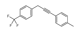 1-methyl-4-[3-[4-(trifluoromethyl)phenyl]prop-1-ynyl]benzene结构式