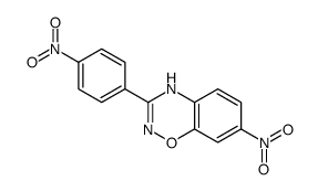 7-nitro-3-(4-nitrophenyl)-2H-1,2,4-benzoxadiazine结构式