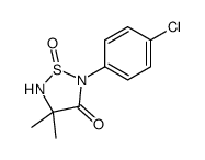 2-(4-chlorophenyl)-4,4-dimethyl-1-oxo-1,2,5-thiadiazolidin-3-one结构式