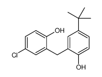 4-tert-butyl-2-[(5-chloro-2-hydroxyphenyl)methyl]phenol Structure