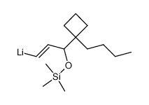 4,4-trimethylene-3-trimethylsilyloxy-1-trans-octenyl lithium Structure