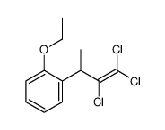 1-ethoxy-2-(3,4,4-trichlorobut-3-en-2-yl)benzene结构式
