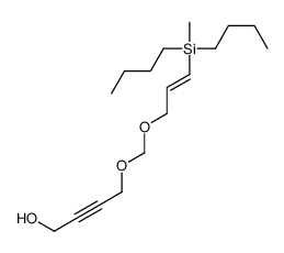 4-[3-[dibutyl(methyl)silyl]prop-2-enoxymethoxy]but-2-yn-1-ol Structure